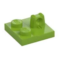 Hinge Plate 2 x 2 Locking with 1 Finger on Top, Lime