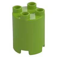 Duplo Brick Round 2 x 2 x 2, Lime