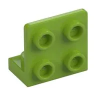 Bracket 1 x 2 - 2 x 2 Inverted, Lime