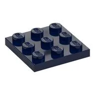 Plate 3 x 3, Dark Blue