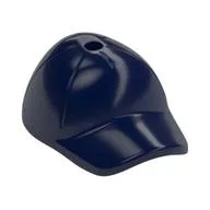 Hat / Cap Short Curved Bill with Seams and Hole on Top, Dark Blue