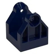 Duplo Train Crossing Gate Base / Crane Base with Bottom Hole, Dark Blue