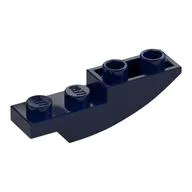 Brick Curved Inverted 4 x 1, Dark Blue