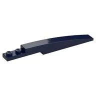 Brick Curved 10 x 1 [Symmetric Inside Ridges], Dark Blue
