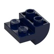 Brick Curved Inverted 2 x 2 with 1 x 2 Cutouts, Dark Blue