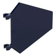 Flag 5 x 6 Hexagonal with U Clips, Dark Blue