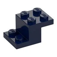 Bracket 3 x 2 x 1 1/3 with Pin Bottom, Dark Blue
