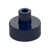 Tile Special Round 1 x 1 with Hollow Bar, Dark Blue