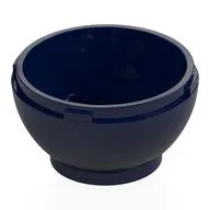 Pod, Round, Faceted 4 x 4 x 1 2/3 (Dragon Egg Bottom), Dark Blue