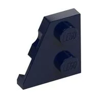 Wedge Plate 2 x 2 Left, Dark Blue