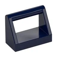 Tile Special 1 x 2 with Handle, Dark Blue