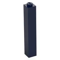 Brick 1 x 1 x 5 with Solid Stud, Dark Blue