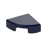 Tile Round 1 x 1 Quarter, Dark Blue