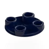 Plate Round 2 x 2 with Rounded Bottom [Boat Stud], Dark Blue