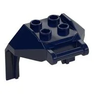 Plate Special, 2 x 2 Studs and Handle, Closed Ends (Mech Chest Plate / Armor), Dark Blue