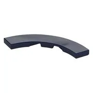 Tile 4 x 4 Curved, Macaroni, Dark Blue