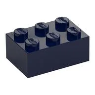 Brick 2 x 3, Dark Blue