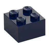 Brick 2 x 2, Dark Blue