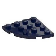 Plate Round Corner 4 x 4, Dark Blue