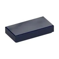 Tile 1 x 2 with Groove, Dark Blue