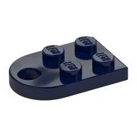 Plate Special 3 x 2 with Rounded End, Hole, Dark Blue