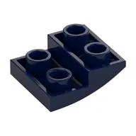 Brick Curved Inverted 2 x 2 x 2/3, Dark Blue