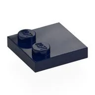 Plate Special 2 x 2 with Only 2 studs, Dark Blue