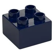 Duplo Brick 2 x 2, Dark Blue