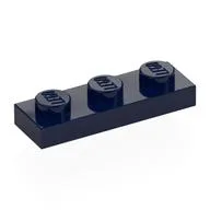 Plate 1 x 3, Dark Blue