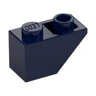 Brick Sloped Inverted 45° 2 x 1, Dark Blue