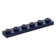Plate 1 x 6, Dark Blue