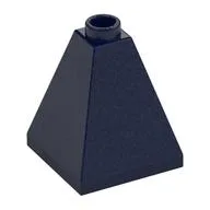 Brick Sloped 75° 2 x 2 x 2 Quadruple Convex, Dark Blue