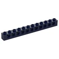 Technic Brick 1 x 12 [11 Pin Holes], Dark Blue