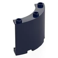 Panel 4 x 4 x 3 Quarter Cylinder, Dark Blue