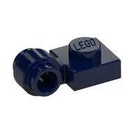 Plate Special 1 x 1 with Clip Light, Bar Hole [Thick Ring], Dark Blue