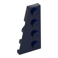 Wedge Plate 4 x 2 Left, Dark Blue