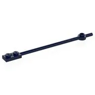 Bar 1 x 12 with 1 x 2 Plate End with Solid Studs and 1 x 1 Round Plate End, Dark Blue