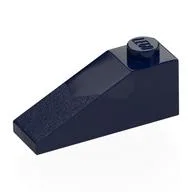 Brick Sloped 33° 3 x 1, Dark Blue