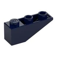 Brick Sloped Inverted 33° 3 x 1 with Internal Stopper and No Front Stud Connection, Dark Blue