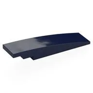 Brick Curved 8 x 2 No Studs, Dark Blue