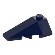Brick Wedged, Sloped 4 x 2 Triple Left, Dark Blue