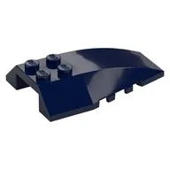 Brick Wedged, Curved 6 x 4 Triple, Dark Blue