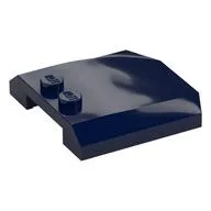 Brick Wedged, Curved Triple 4 x 4 x 2/3, 2 Studs, Dark Blue