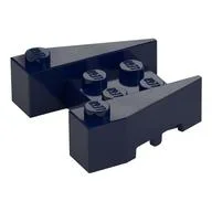 Brick Wedged 3 x 4 [Stud Notches], Dark Blue