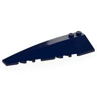Brick Wedged, Curved 10 x 3 Left, Dark Blue
