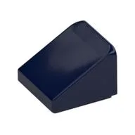 Brick Sloped 30° 1 x 1 x 2/3 (Cheese Slope), Dark Blue
