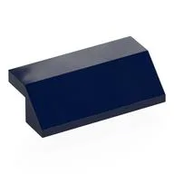 Brick Sloped 45° 2 x 4 with 2/3 Inverted Cutout and no Studs, Dark Blue
