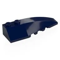 Brick Wedged, Curved 6 x 2 Right, Smooth Inner Walls, Dark Blue