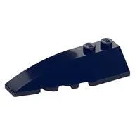 Brick Wedged, Curved 6 x 2 Left, Smooth Inner Walls, Dark Blue