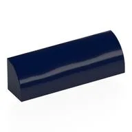 Brick Curved 1 x 4 x 1, Dark Blue